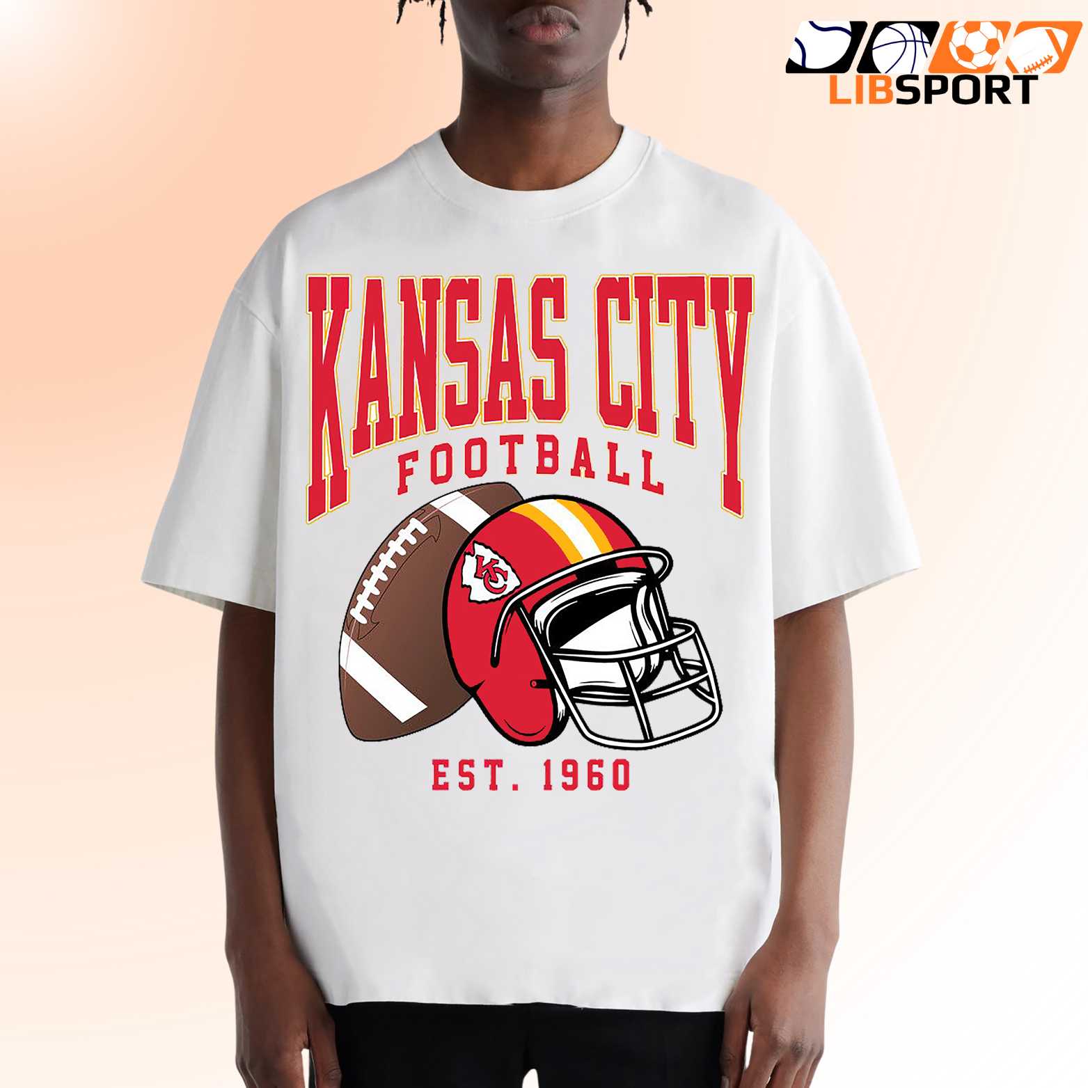 Chiefs Football Helmet T Shirt, Kc Fan Tee, Unisex Game Day Shirt